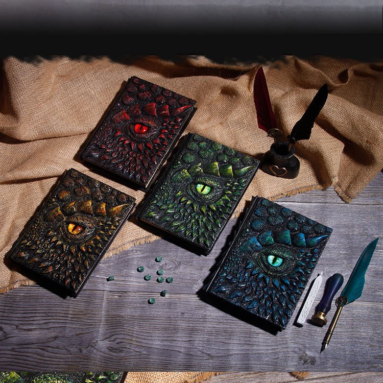 Dragon Book Resin Decoration