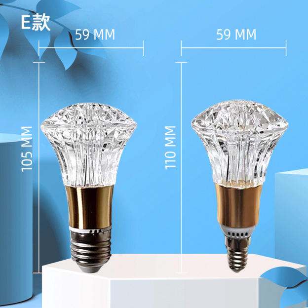led crystal light bulb