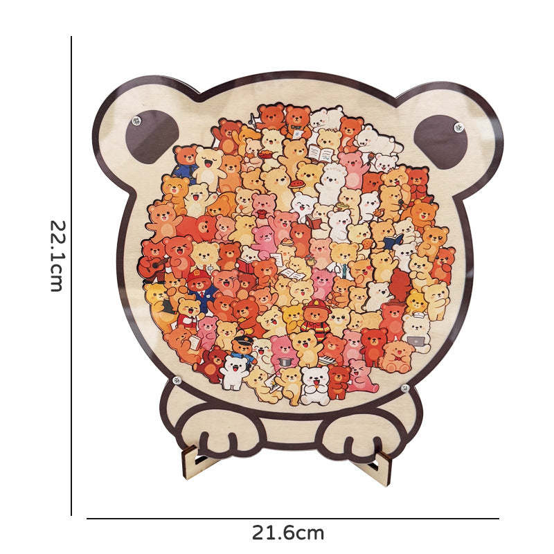 Colorful Irregularly Shaped Wooden Puzzle