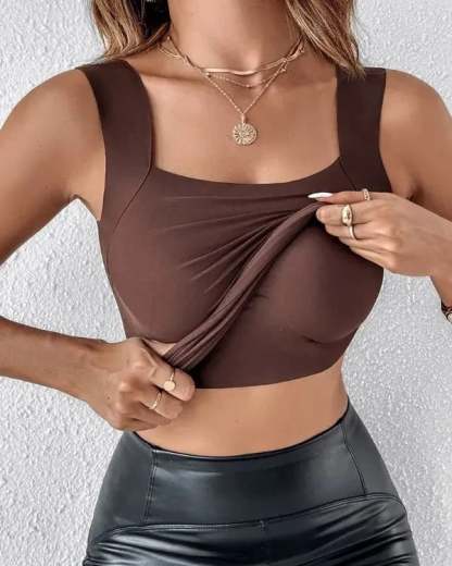 🔥Buy 1 get 1 free💐Women's U Neck Thermal Tank Tops with Built-In Bra