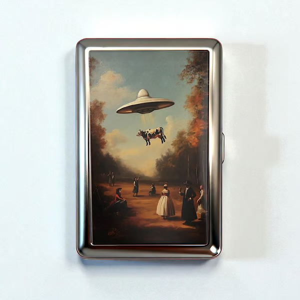 🛡️Vintage Art Deco Versatile Card & Cash Case With Protection