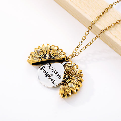 sunflower pendant necklace