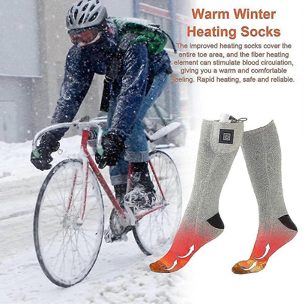 Electric foot heating socks
