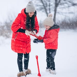 Outdoor Heart Shaped Snow Ball Maker Clamps Children Adults Game Winter Activities Toys To