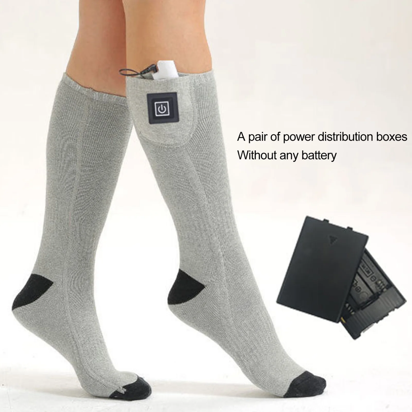 Electric foot heating socks