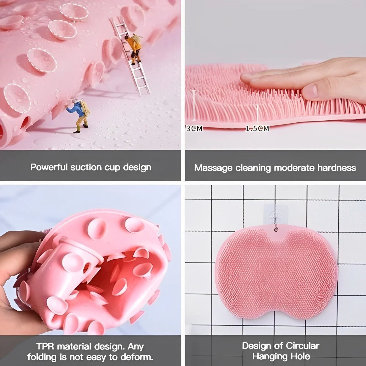Shower foot and back scrub, massage mat 🚿