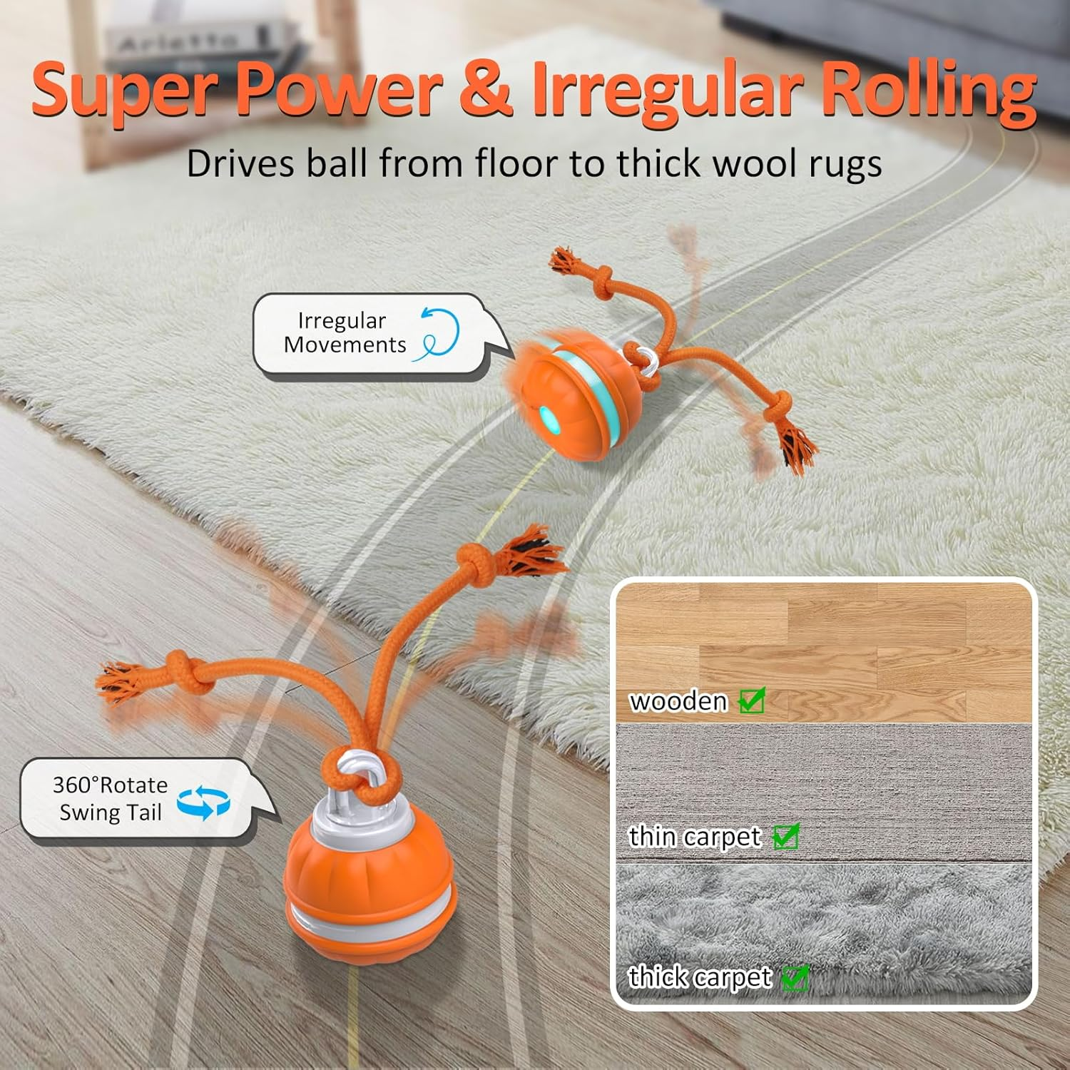 Dog interactive toy - rolling ball