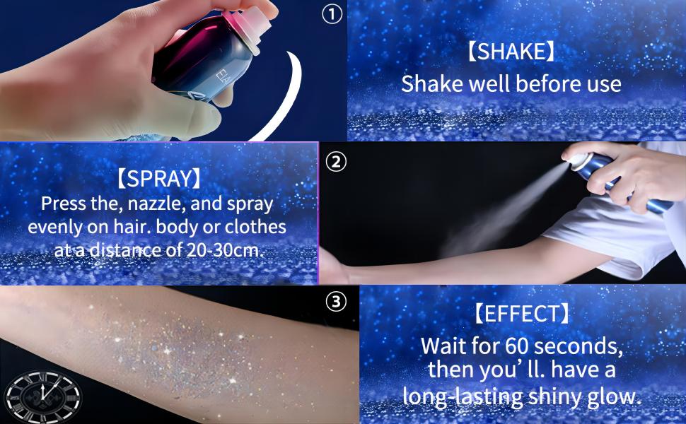 Body Glitter Spray