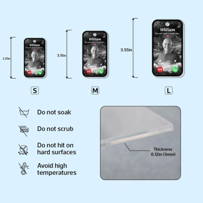 Personalized acrylic keychain