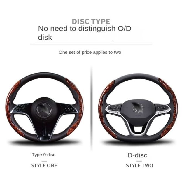 Rosewood Steering Wheel Cover – Elegant, Non-slip, Comfortable
