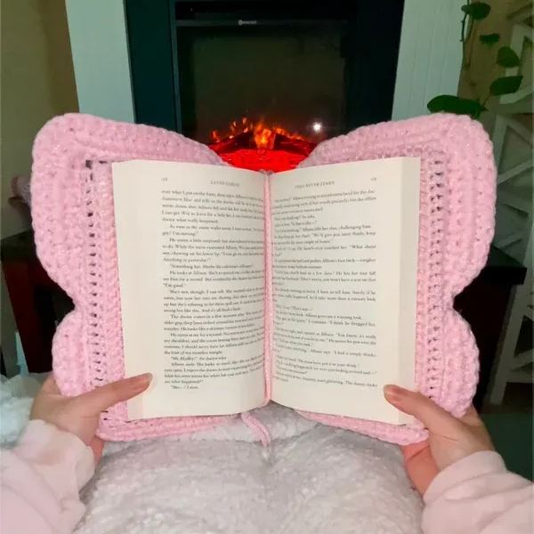 crochet butterfly book sleeve