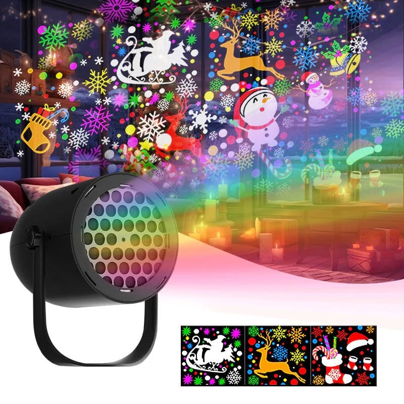 Christmas projection light with 16 patterns