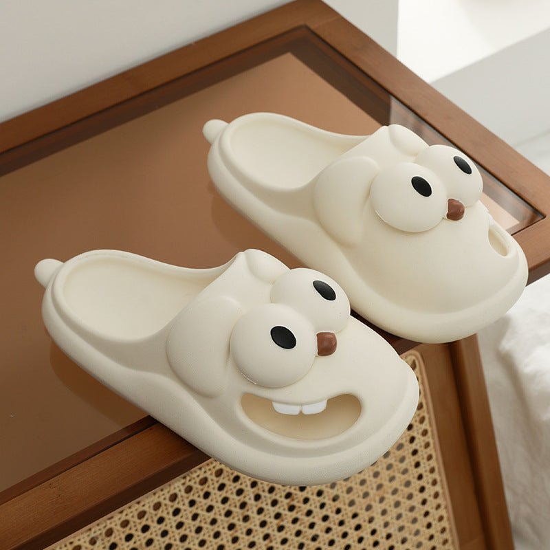 Big Eye Dog Slippers Tongue Kissing Slippers