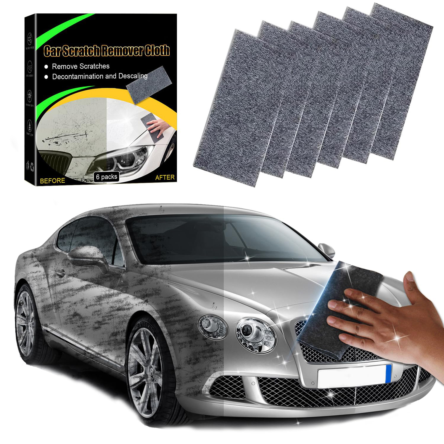 KZKR C81 Nano Sparkle Cloth Scratch Remover