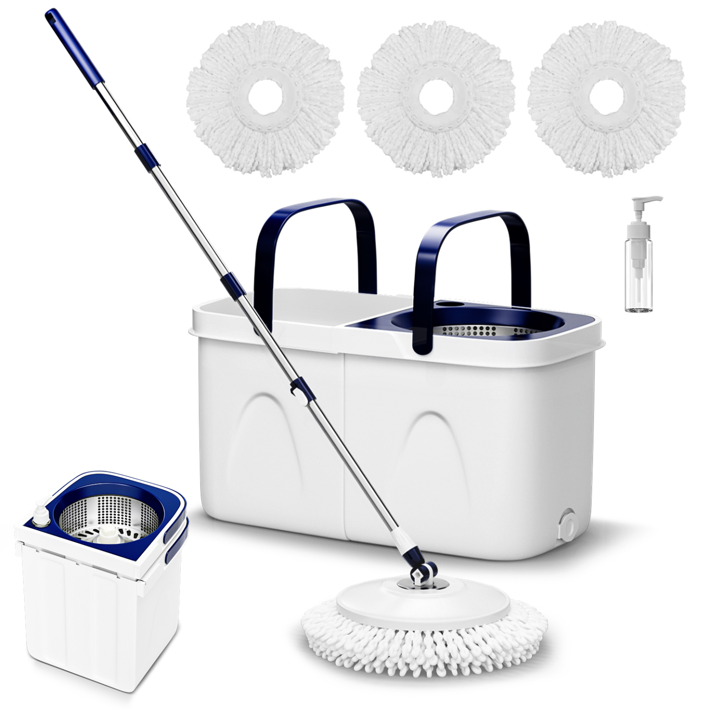 KZKR S8 Spin Mop and Bucket