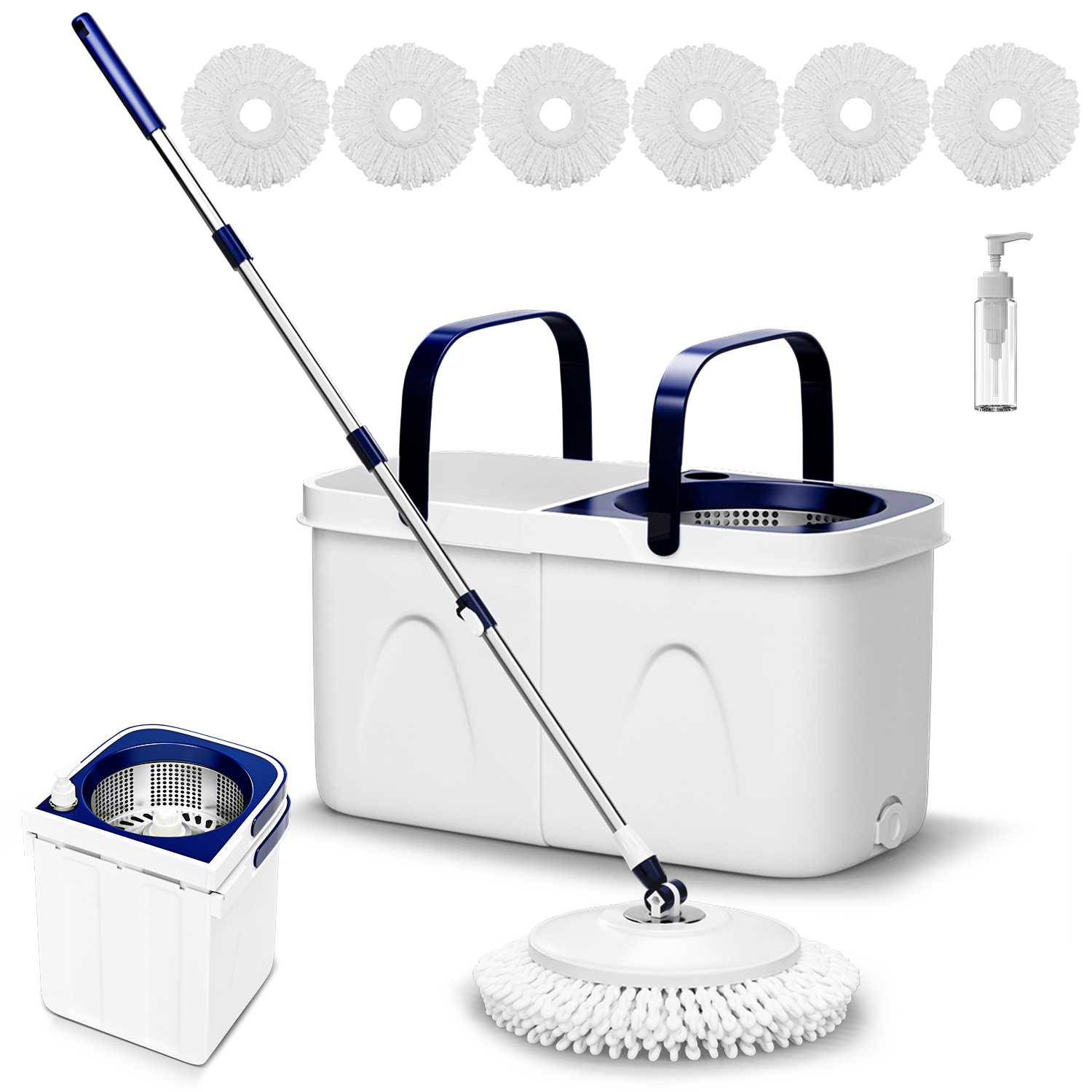 KZKR S8 Spin Mop and Bucket