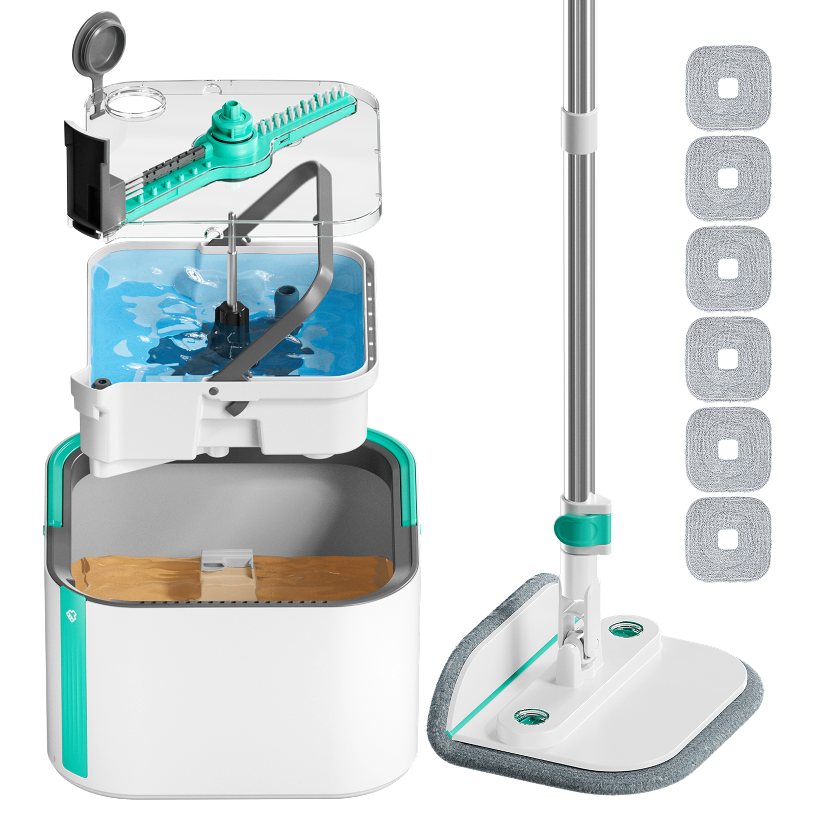 KZKR S11 Upgrade Spin Mop and Bucket