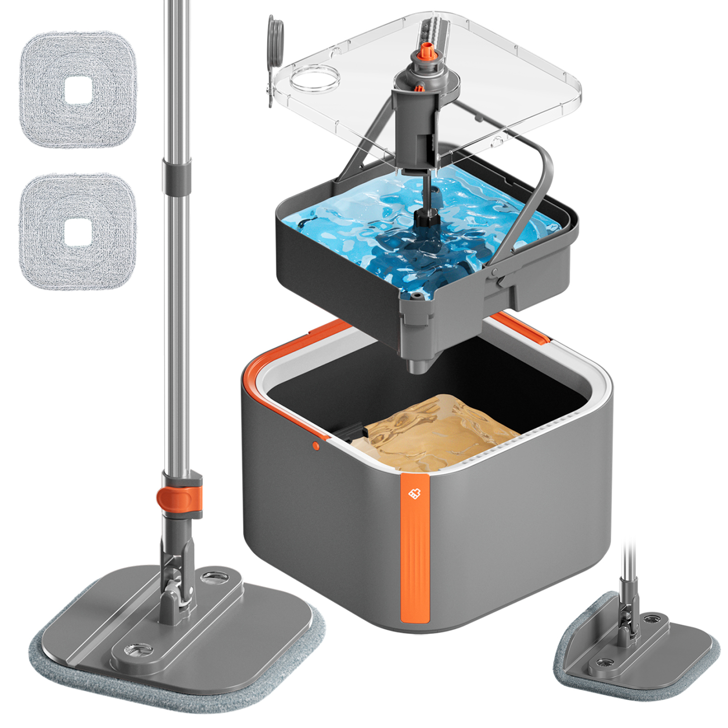 KZKR S11 Upgrade Spin Mop and Bucket