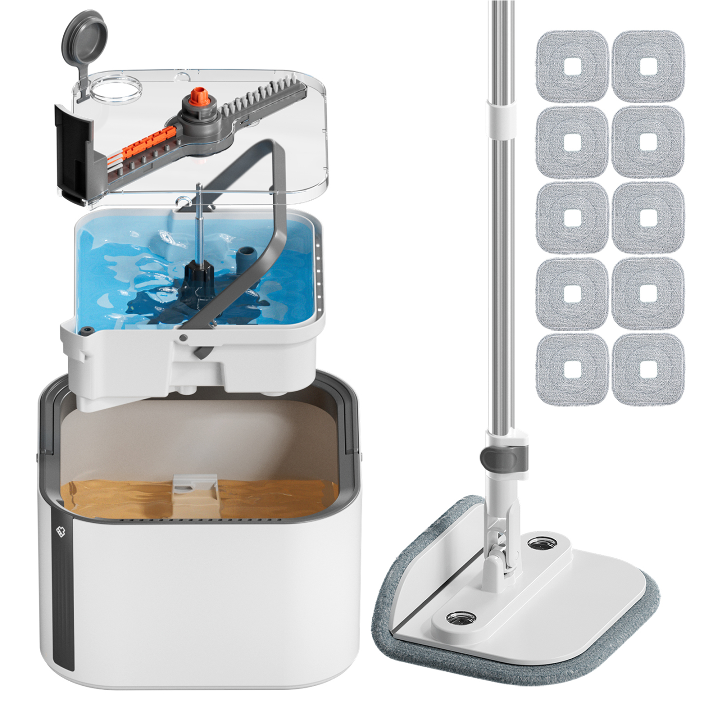 KZKR S11 Upgrade Spin Mop and Bucket