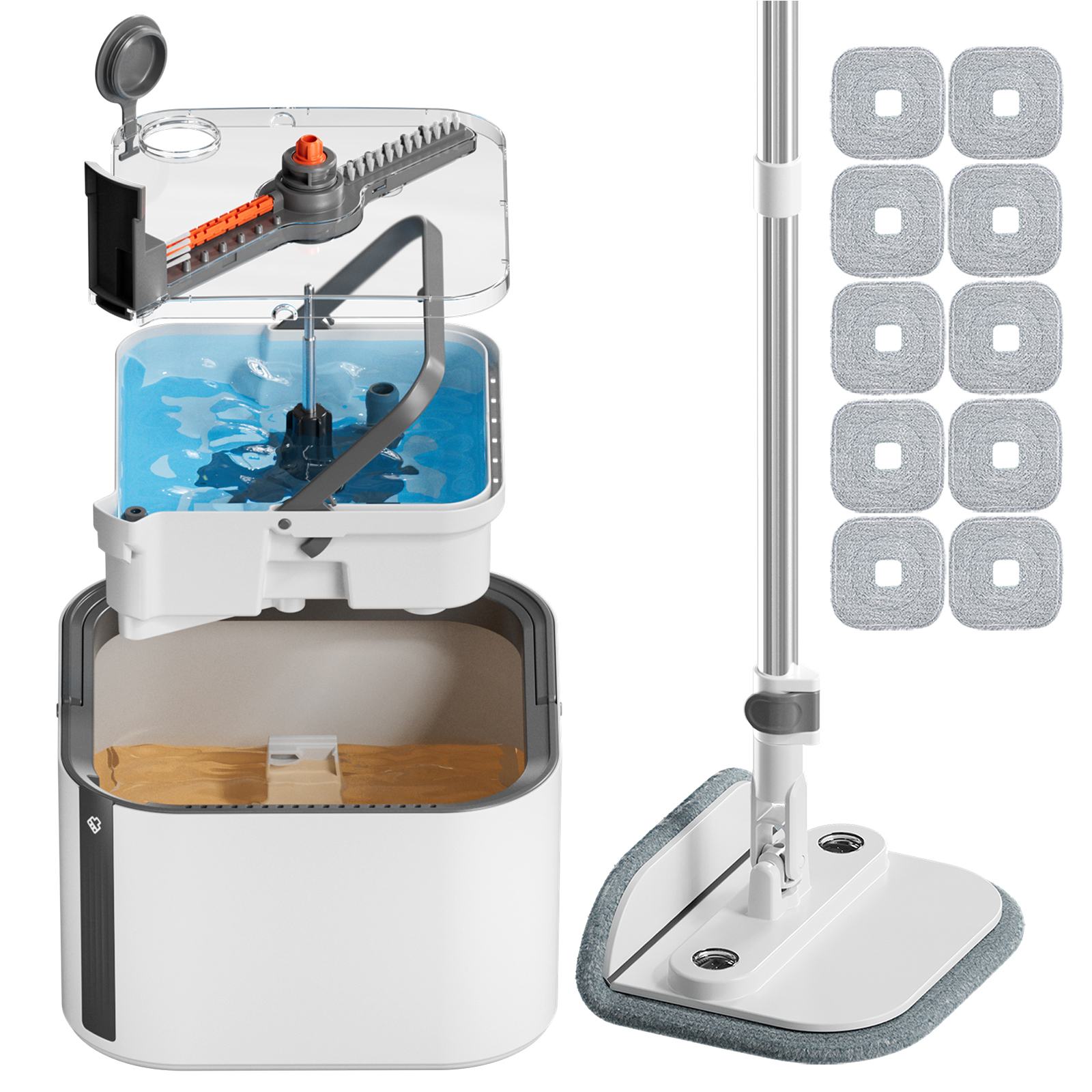KZKR S11 Upgrade Spin Mop and Bucket