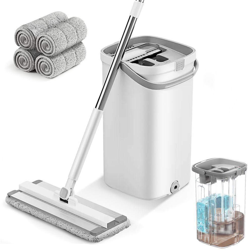 KZKR F21 Flat Mop and Bucket System