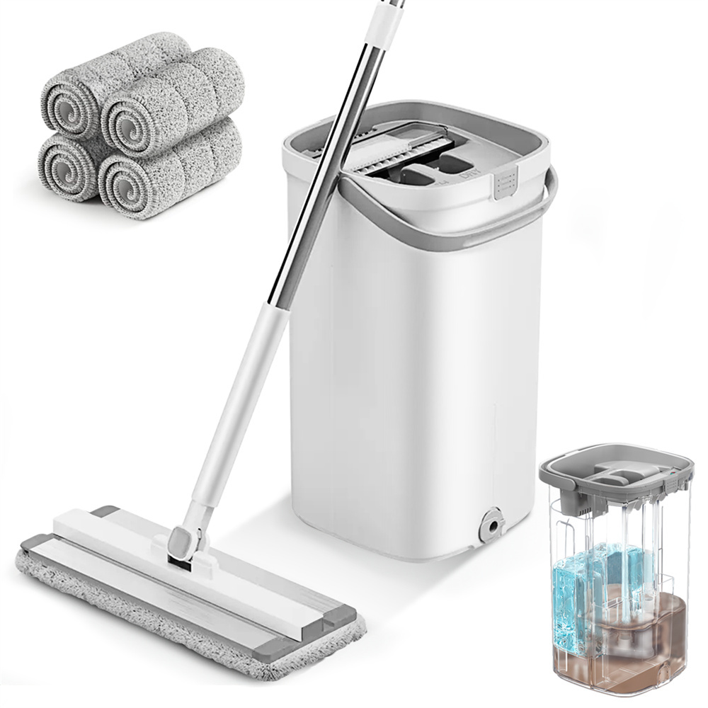 KZKR F21 Flat Mop and Bucket System