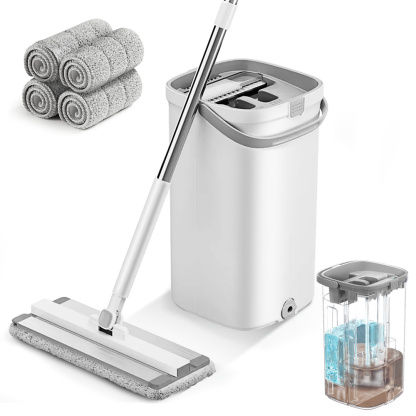 KZKR F21 Flat Mop and Bucket System