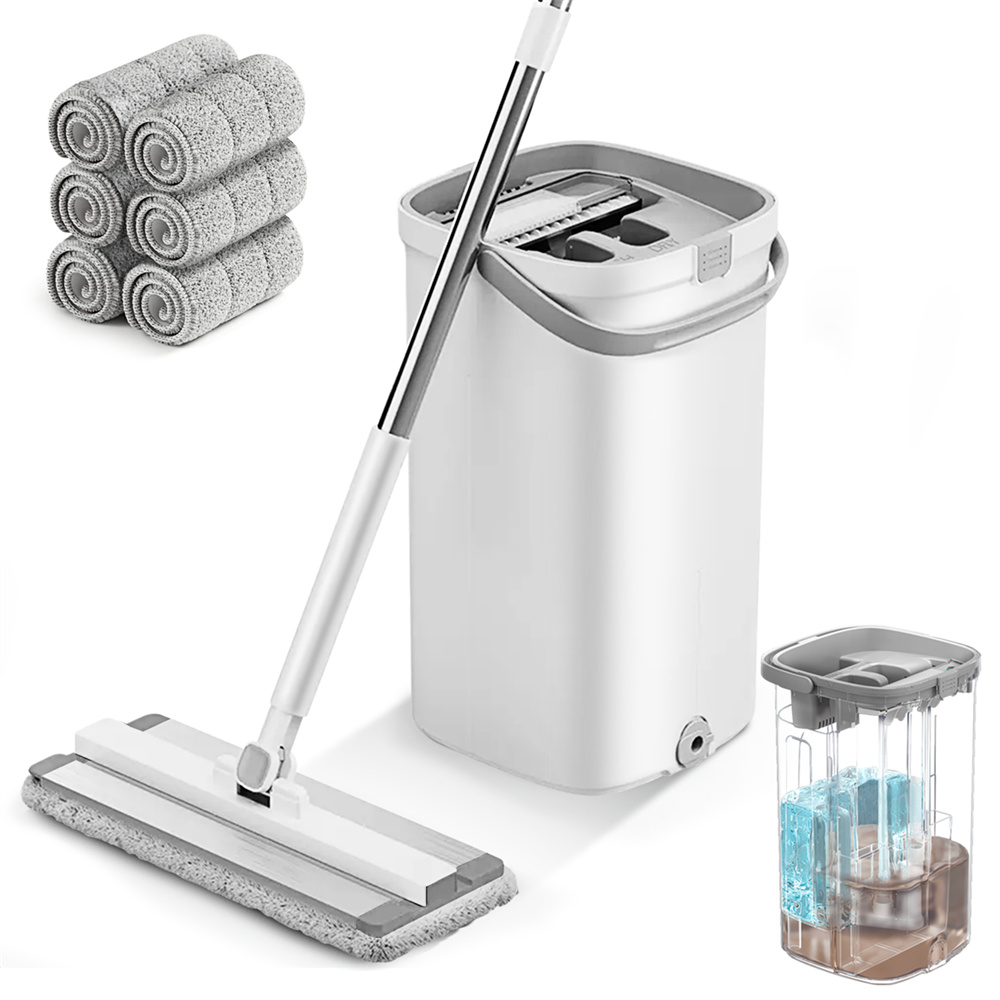 KZKR F21 Flat Mop and Bucket System