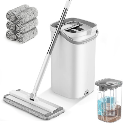 KZKR F21 Flat Mop and Bucket System