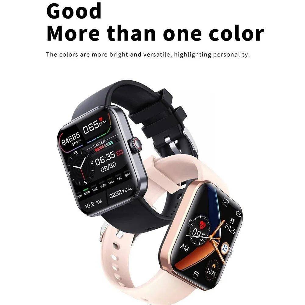 [All day monitoring of heart rate,blood sugar, and blood pressure] Bluetooth fashion watch support 24 languages