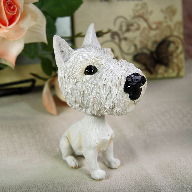 Cute car interior decoration bobble head dog