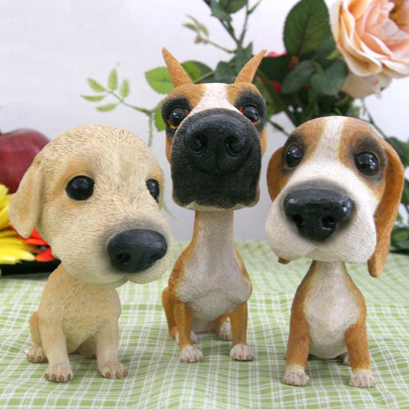 Cute car interior decoration bobble head dog
