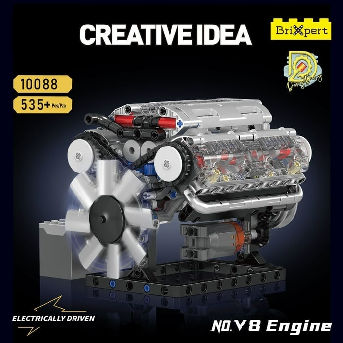 LIMITED EDITION 🚗Teching V8 Car Engine Model Kit
