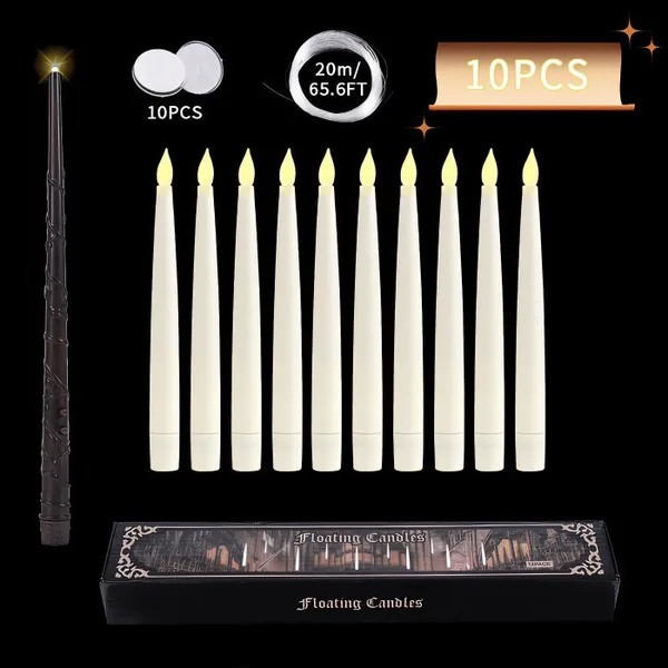 🎃 EARLY HALLOWEEN SALE 50% OFF 🔥 Magical Floating Candles with Wand Remote