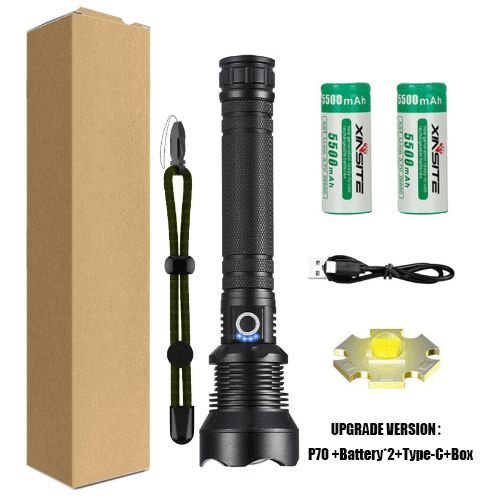🔥Last Day Promotion - 49% OFF🔥LED Rechargeable Tactical Laser Flashlight 80000 High Lumens
