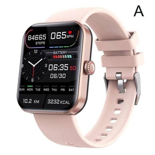 [All day monitoring of heart rate,blood sugar, and blood pressure] Bluetooth fashion watch support 24 languages