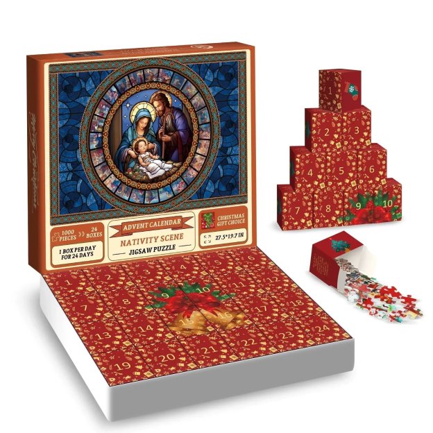 🎄Christmas Advent Calendar Jigsaw Puzzle 🧩[beautiful package]
