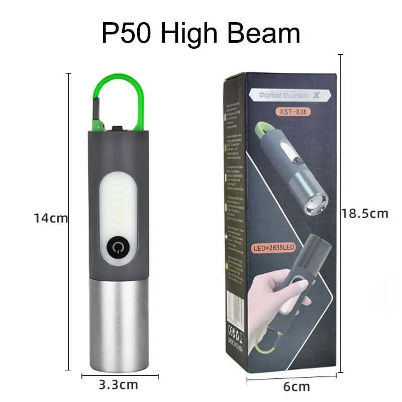 🔥Last Day Promotion - 49% OFF🔥LED Rechargeable Tactical Laser Flashlight 80000 High Lumens