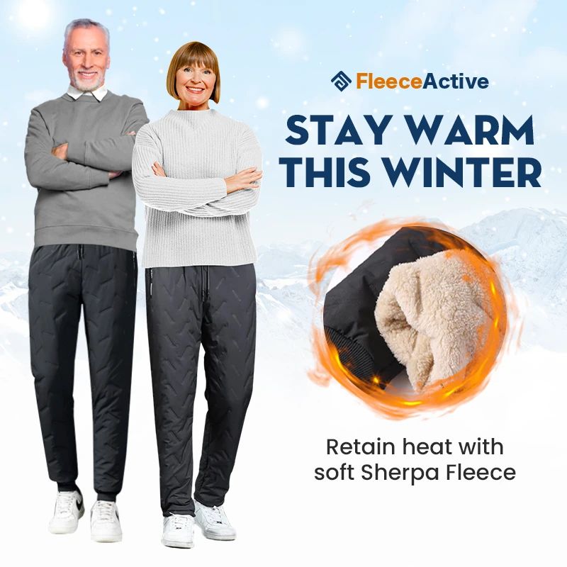 🎁🎉Winter Sale 49%OFF🔥 Unisex Fleece-Lined Waterproof Pants