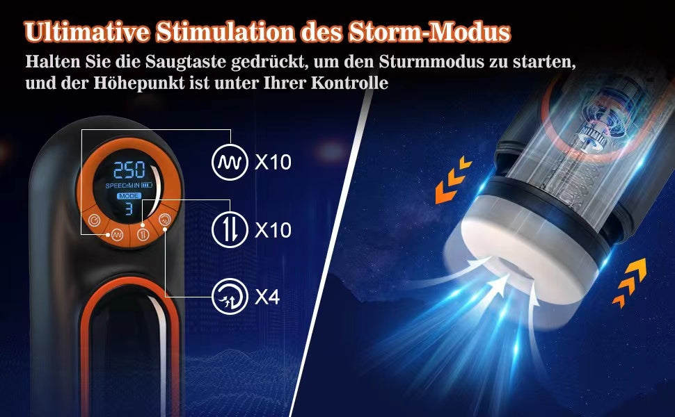 Lshe Men's Automatic Retractable Sucking Heating Vagina Masturbation Cup Sex Toy8