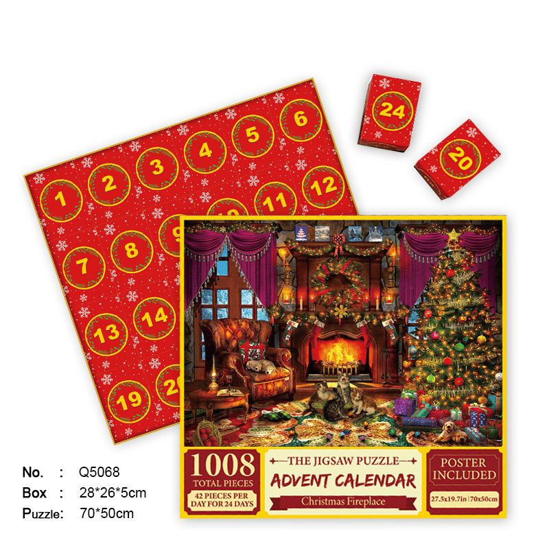 🎄Christmas Advent Calendar Jigsaw Puzzle 🧩[beautiful package]
