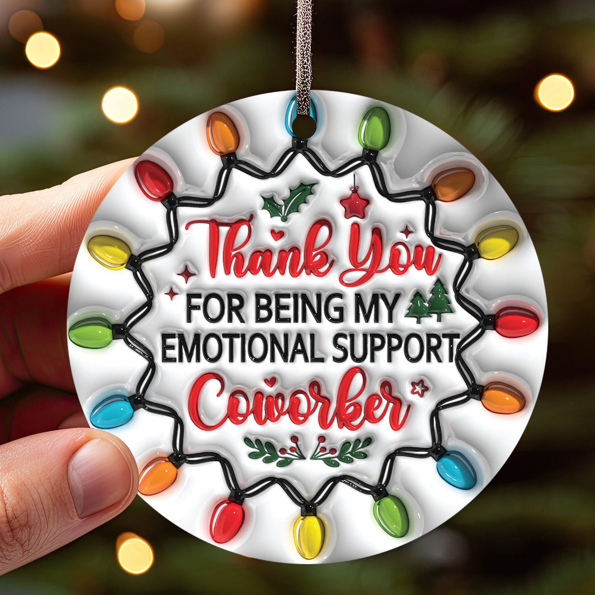 BLACK FRIDAY PRE-SALE🎁BESTIES CHRISTMAS ROUND ORNAMENT