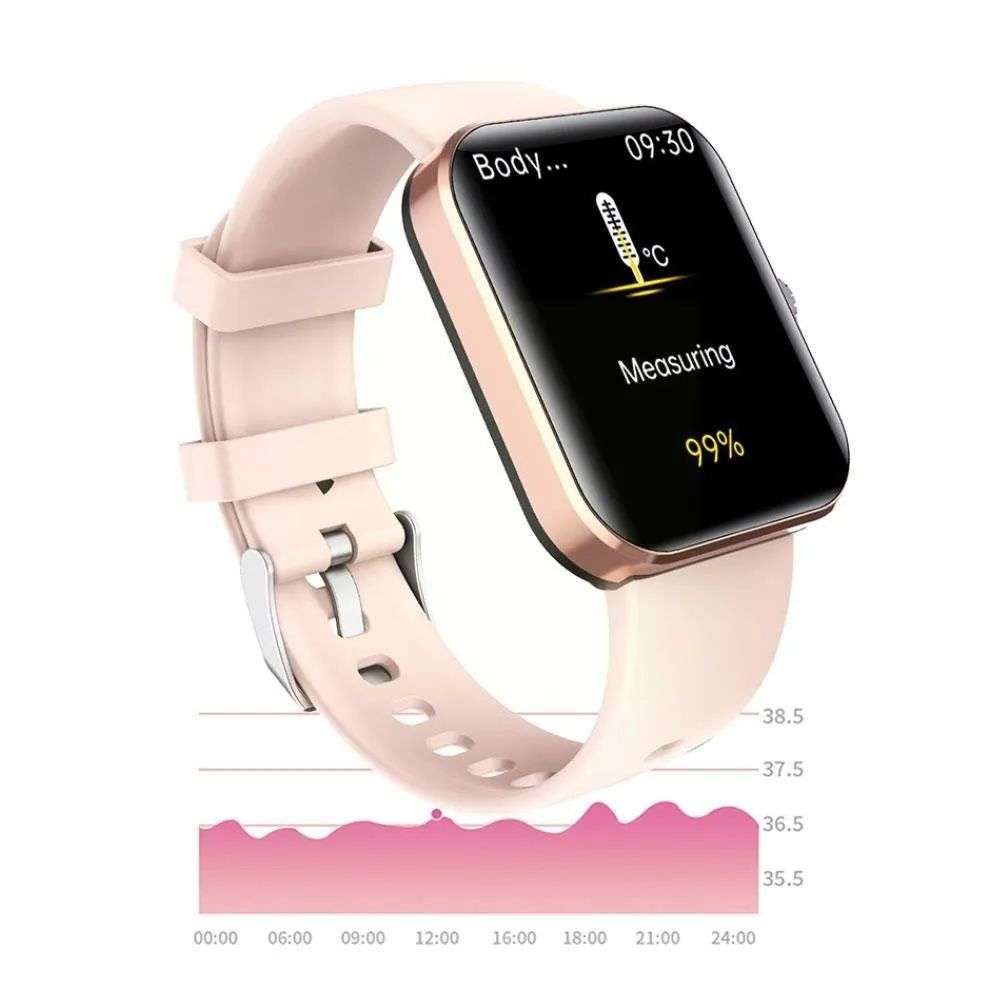 [All day monitoring of heart rate,blood sugar, and blood pressure] Bluetooth fashion watch support 24 languages