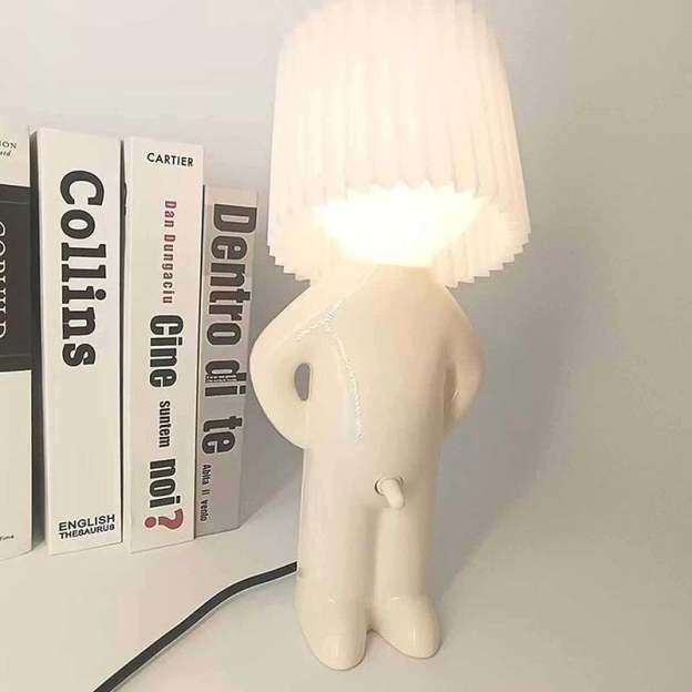 💖Creative Shy Desk Lamp Bedside Night Lamp Little Naughty Boy Desk Lamp
