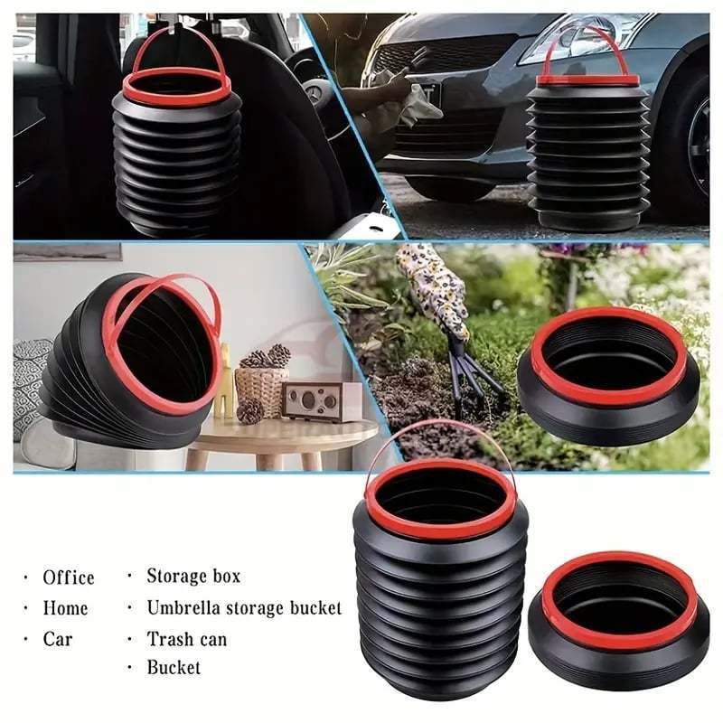 Portable Foldable Car Trash Bin Can