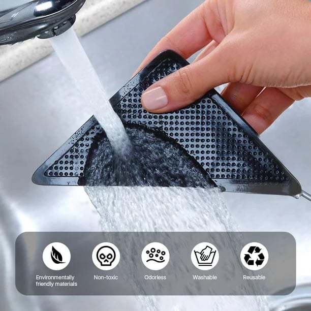 🔥Reusable Corner Area Carpet Rug Grippers - Rubber Anti Curling Non Slip Skid Pads -8pc Set