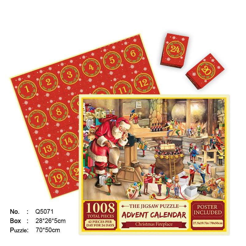 🎄Christmas Advent Calendar Jigsaw Puzzle 🧩[beautiful package]