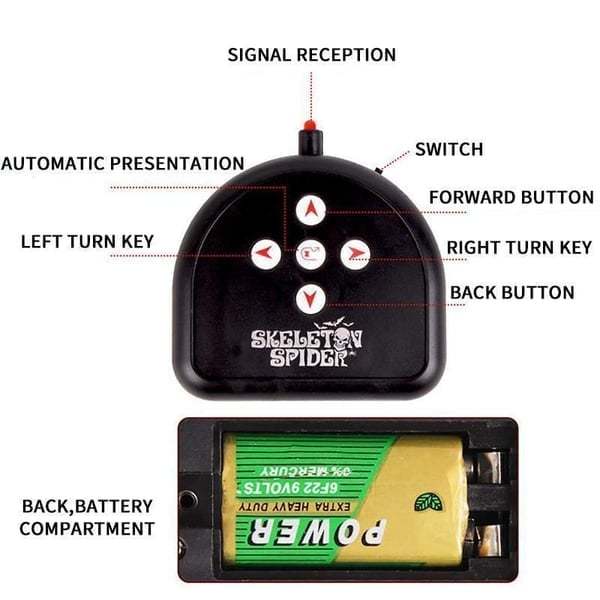 🔥HOT SALE🔥2023 Latest Halloween Scary Remote Control Skeleton Spider💀