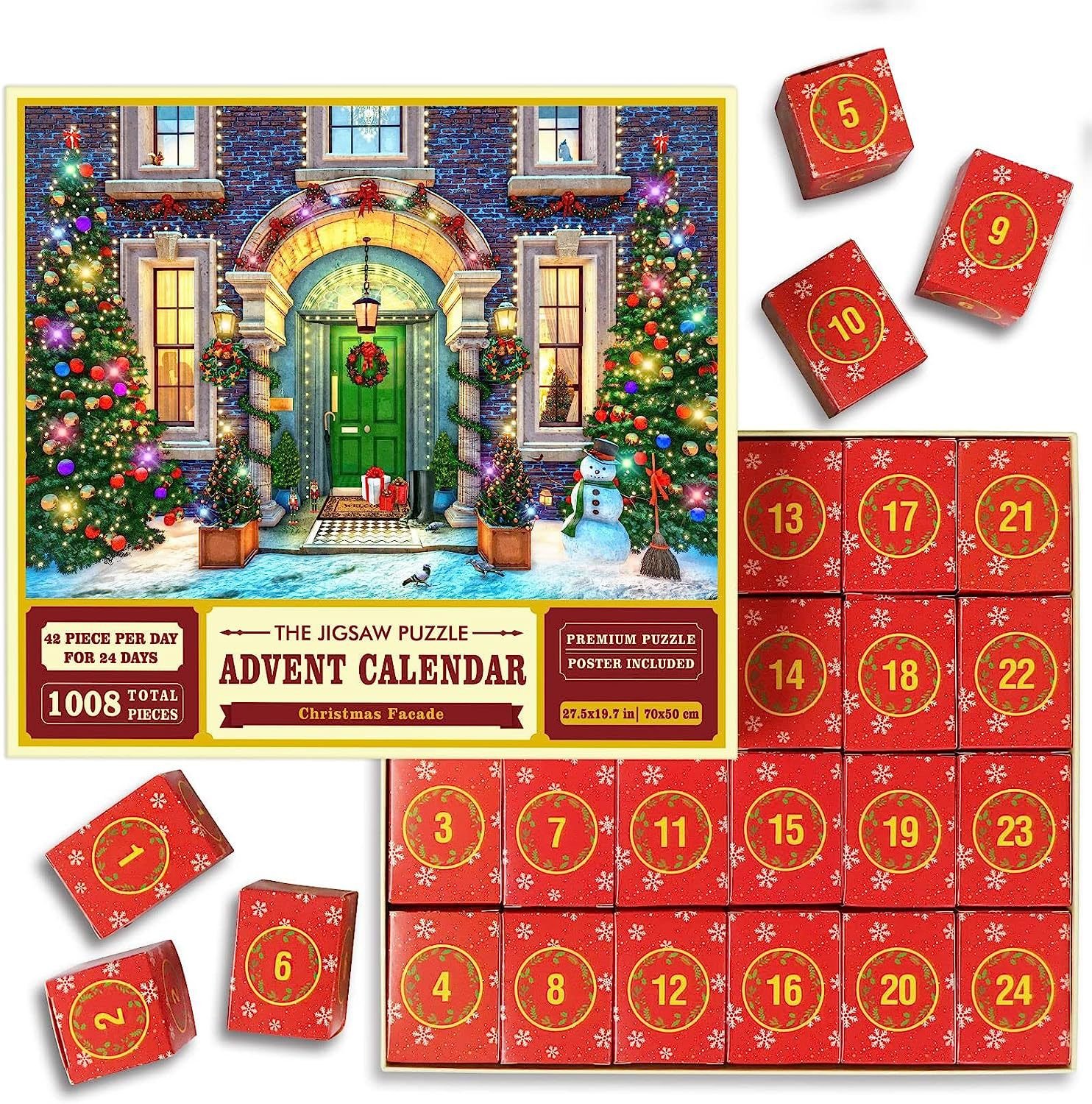 🎄Christmas Advent Calendar Jigsaw Puzzle 🧩[beautiful package]