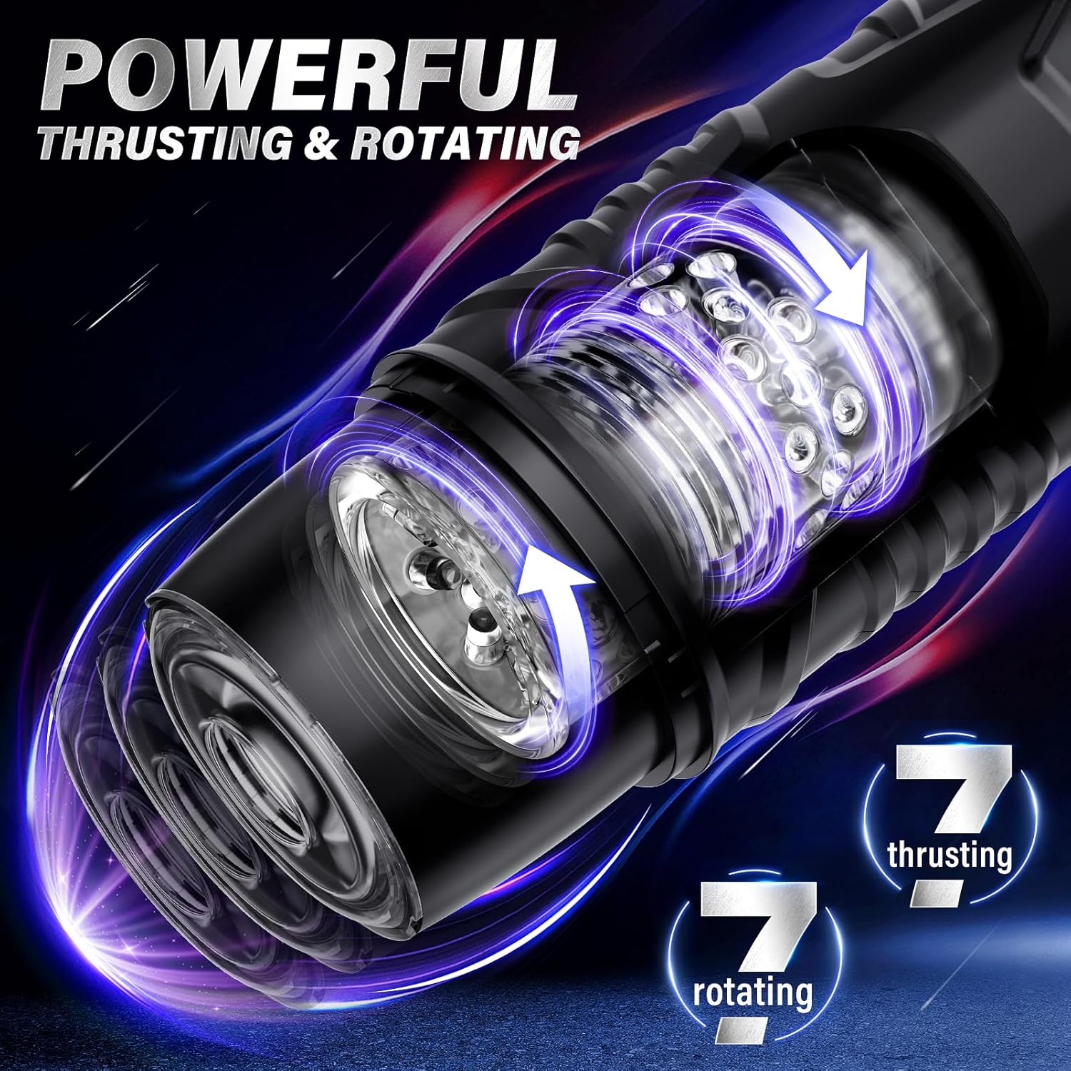 Automatic Male Masturbator Sex Toys for Men - Adult Toy Male Sex Toys with 7 Thrusting & 7 Rotating Modes